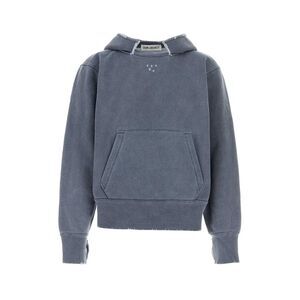 Our Legacy Men Air Force Blue Cotton Sweatshirt